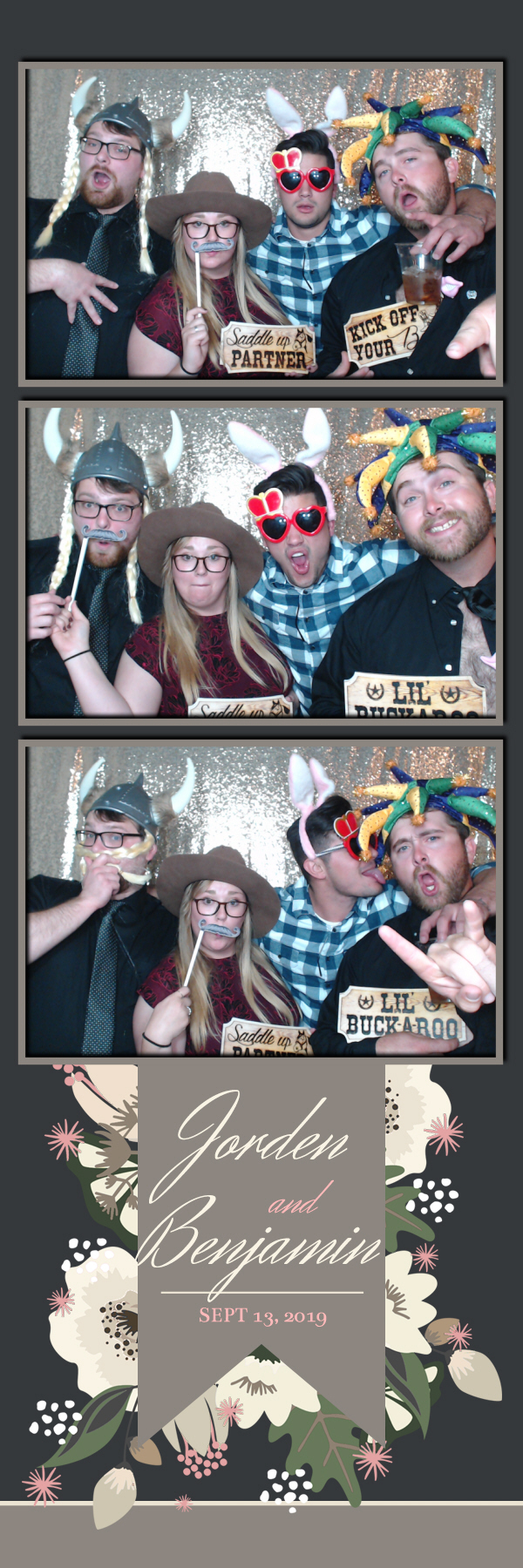 Jorden and Benjamin are getting hitched | View more photos from the event at gallery.photoboothbillings.com/u/PhotoBoothBillings/Jorden-and-Benjamin-are-getting-hitched